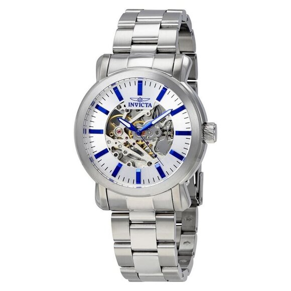 NWT Authentic Invicta Vintage Objet D Art Automatic Silver Dial Men's Watch - Picture 1 of 3